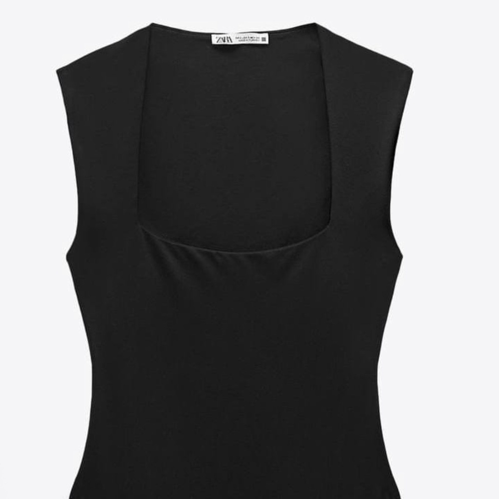 Zara body suit with square neck